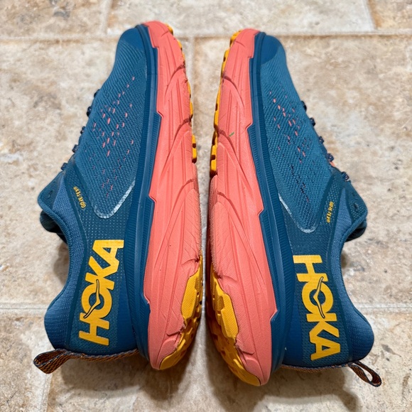 Hoka One One Challenger ATR 6 GTX Womens 11B Trail Running Shoes Blue/Orange - Picture 7 of 11